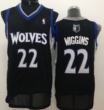 Minnesota Timberwolves #22 Andrew Wiggins Black Swingman Jersey - Zenithce