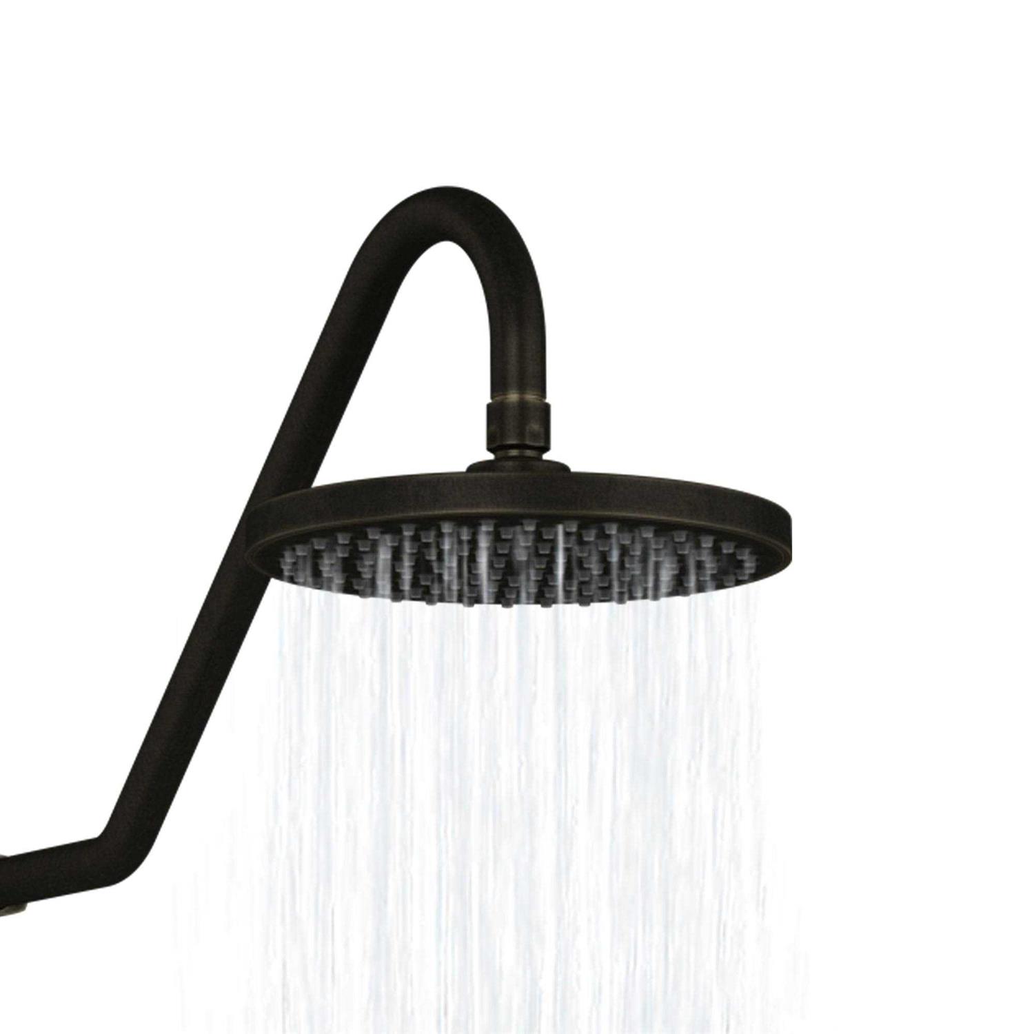 Pulse Showerspas 1011-BG-1.8GPM Kauai Rain Shower Head with Handshower Brushed Gold 8.0 W Metal - Zenithce