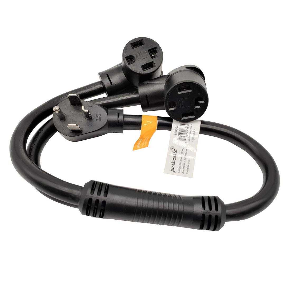 parkworld 10/3 30 Amp NEMA L6-30 Extension Cord NEMA L6-30P to L6-30R - Zenithce