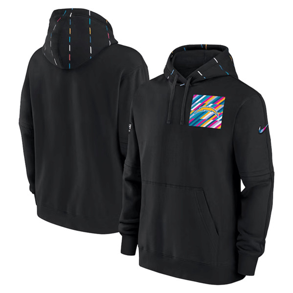 Los Angeles Chargers Black 2023 Crucial Catch Club Pullover Hoodie - Zenithce