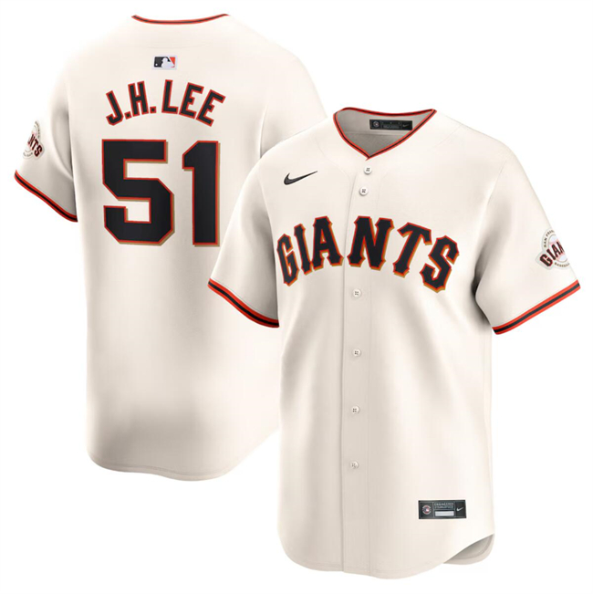 San Francisco Giants #51 Jung Hoo Lee Cream 2024 Home Limited Stitched Jersey - Zenithce