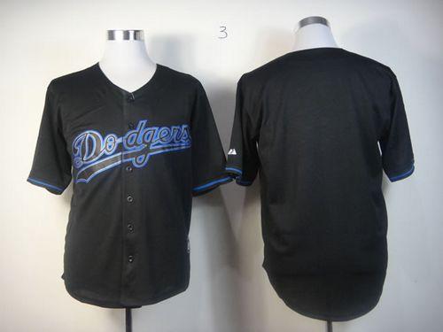 Dodgers Blank Black Fashion Stitched Jersey - Zenithce