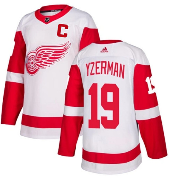 Detroit Red Wings #19 Steve Yzerman White Stitched Jersey - Zenithce