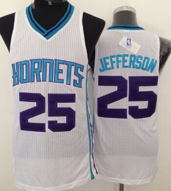 Charlotte Hornets #25 Al Jefferson White Swingman Jersey - Zenithce