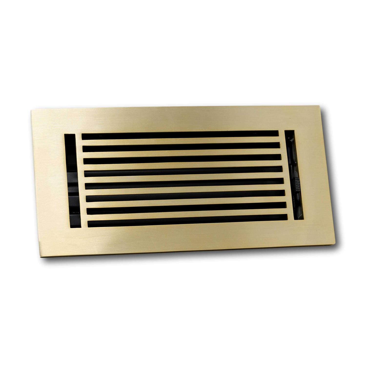 Madelyn Carter 2 x 10 Cast Aluminum Linear Bar Vent Cover – Black (Overall: 3.75 x 11.5) - Zenithce