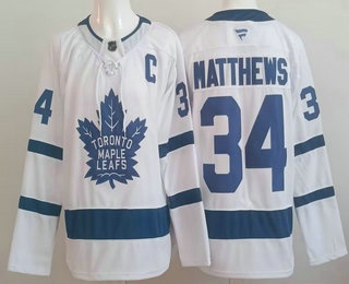Toronto Maple Leafs #34 Auston Matthews White Authentitc Jersey - Zenithce