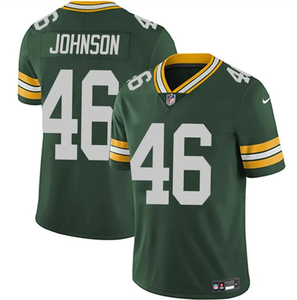 Green Bay Packers #46 Amar Johnson Green 2025 Vapor Untouchable Limited Football Stitched Jersey - Zenithce