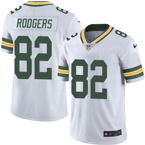 Packers #82 Richard Rodgers White Stitched Limited Rush Nike Jersey - Zenithce