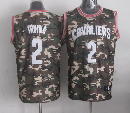 Cleveland Cavaliers #2 Kyrie Irving Camo Fashion Jersey - Zenithce