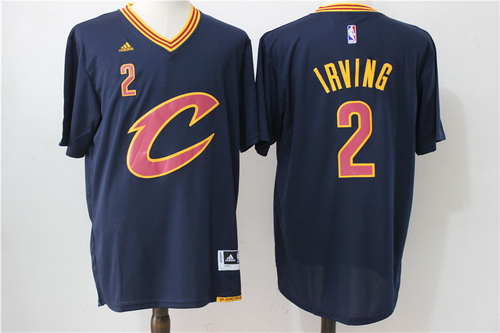 Cleveland Cavaliers #2 Kyrie Irving Revolution 30 Swingman 2016 New Navy Blue Short-Sleeved Jersey - Zenithce