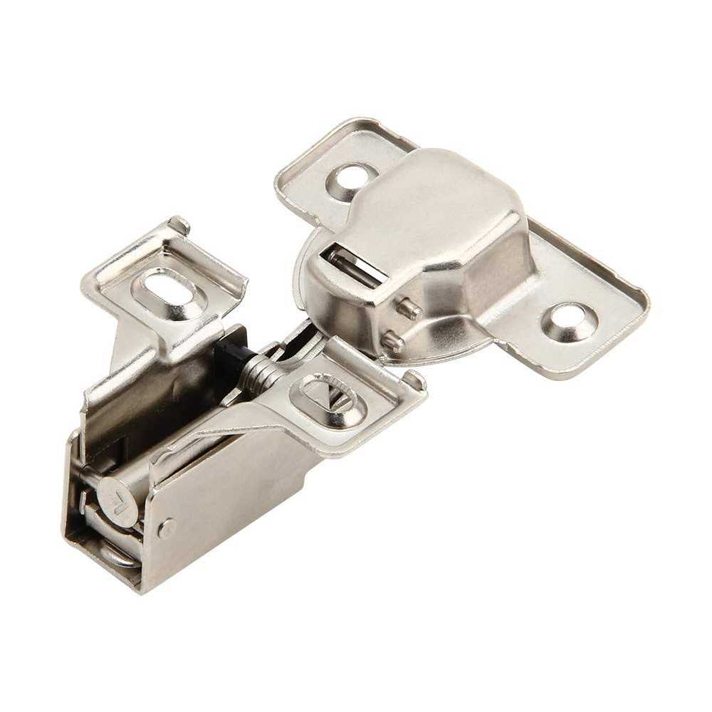 Silverline Face 1/2 inch Half Overlay Concealed Euro 105Deg Regular Closing Compact Cabinet Hinges - Zenithce