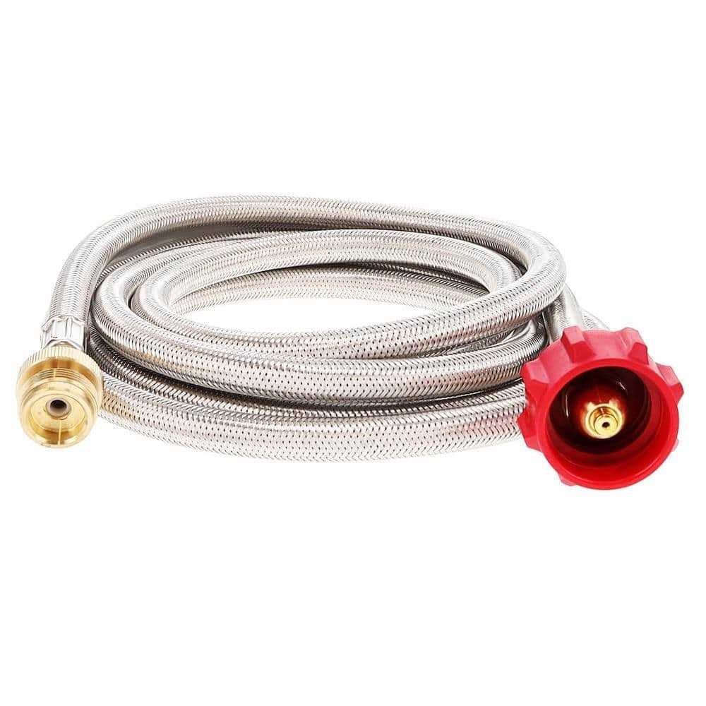 Gasone 1 lb. to 20 lbs. Steel Braided Propane Adapter Hose Converter - Zenithce