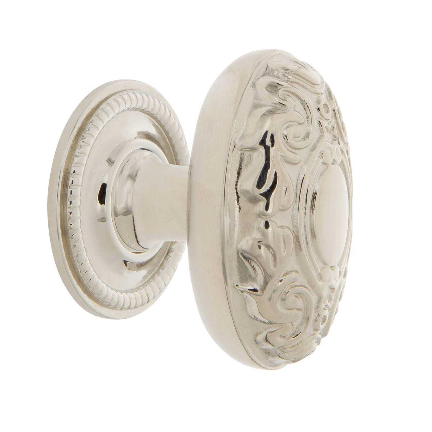 Nostalgic Warehouse Victorian Brass 1 3/4 Cabinet Knob Rope Rose - Zenithce