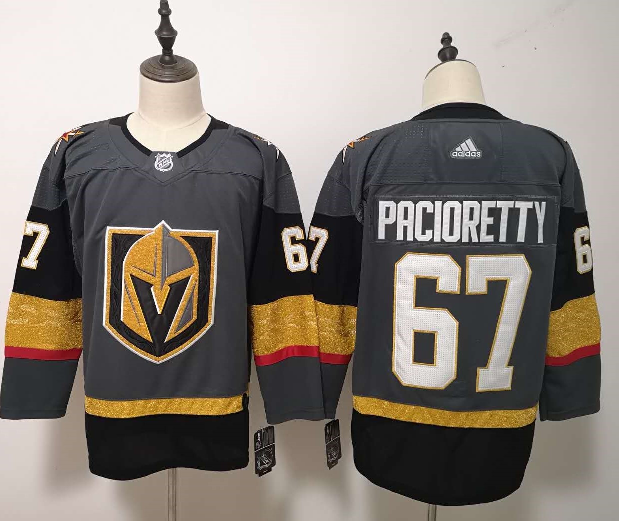 Vegas Golden Knights #67 Max Pacioretty Gray Stitched Adidas Jersey - Zenithce