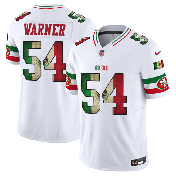 San Francisco 49ers #54 Fred Warner White 2025 F.U.S.E. Mexico Vapor Limited Football Stitched Jersey - Zenithce