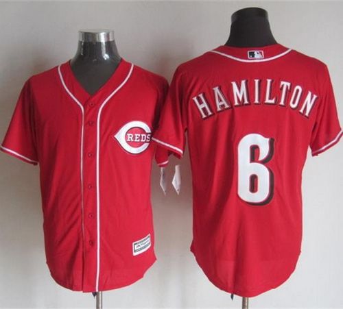 Reds #6 Billy Hamilton Red New Cool Base Stitched Jersey - Zenithce
