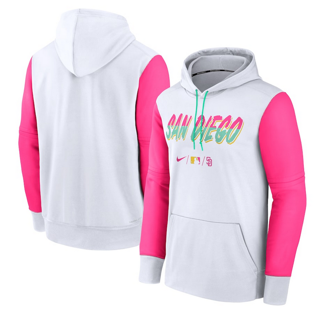 San Diego Padres 2022 White City Connect Pullover Hoodie - Zenithce