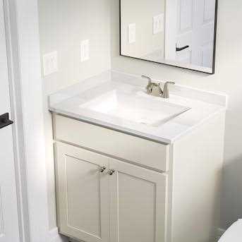 Project Source Cultured Marble Vanity Top With Single Rectangular Bowl TR231-3 - Zenithce