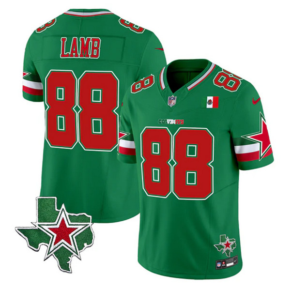 Dallas Cowboys #88 CeeDee Lamb Green 2024 F.U.S.E. Mexico Vapor Untouchable Limited Stitched Jersey - Zenithce
