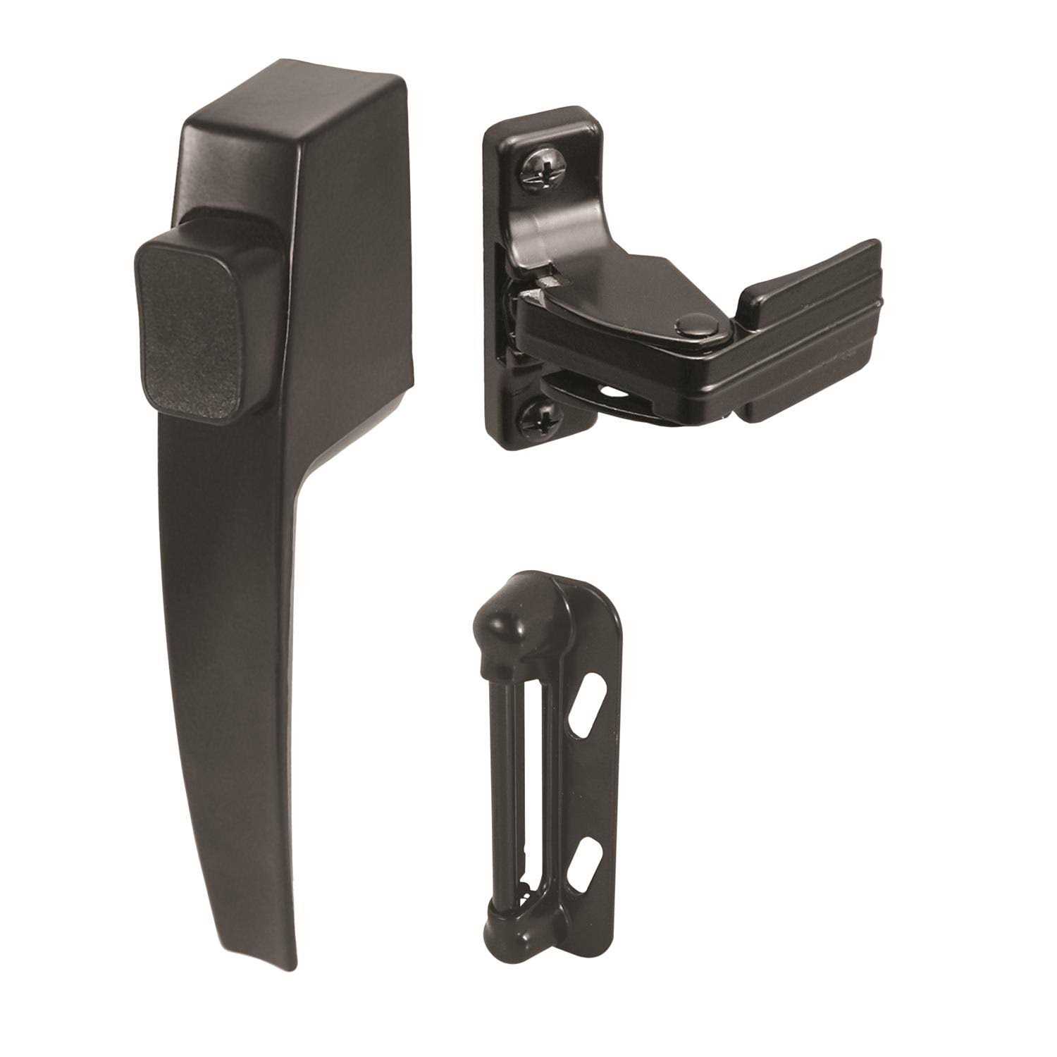 Prime-Line Push Button Latch Black - Zenithce
