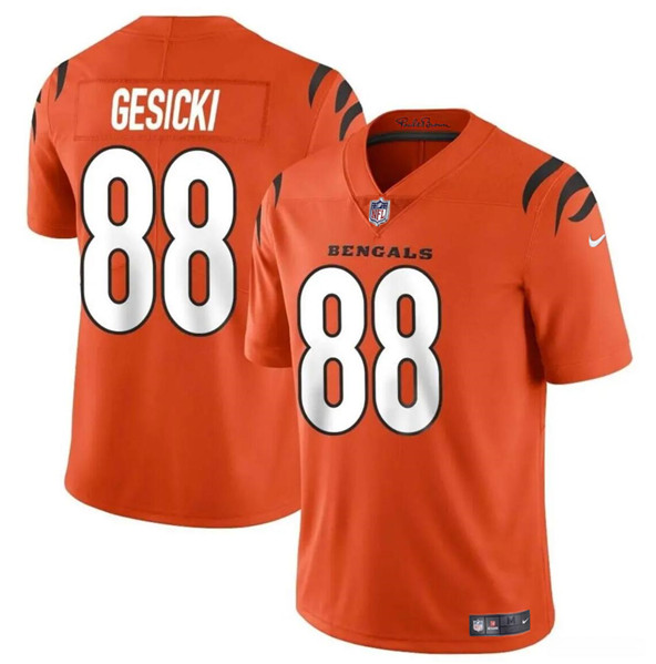 Cincinnati Bengals #88 Mike Gesicki Orange Vapor Untouchable Limited Stitched Jersey - Zenithce