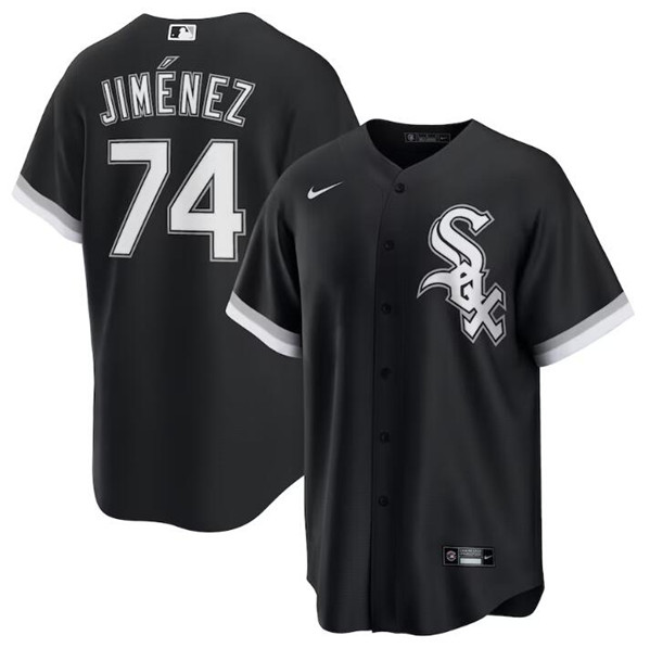 Chicago White Sox #74 Eloy Jimenez Black 2024 Alternate Stitched Jersey - Zenithce