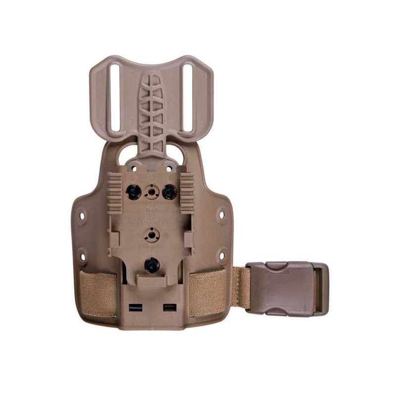 Safariland 6004-27 Single Strap Leg Shroud with Drop Flex Adapter & QLS 22 - Zenithce
