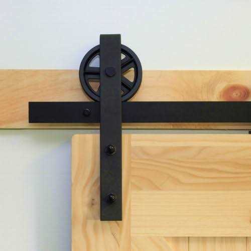 Homacer Single Sliding Barn Door Hardware Kit Track - Zenithce