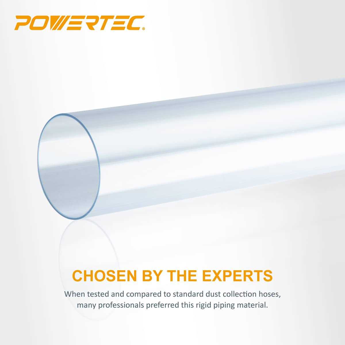POWERTEC 70176 2-1/2 in. x 36 in. Long Clear Pipe - Zenithce