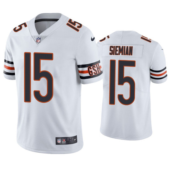 Chicago Bears #15 Trevor Siemian White Vapor Untouchable Limited Stitched Jersey - Zenithce