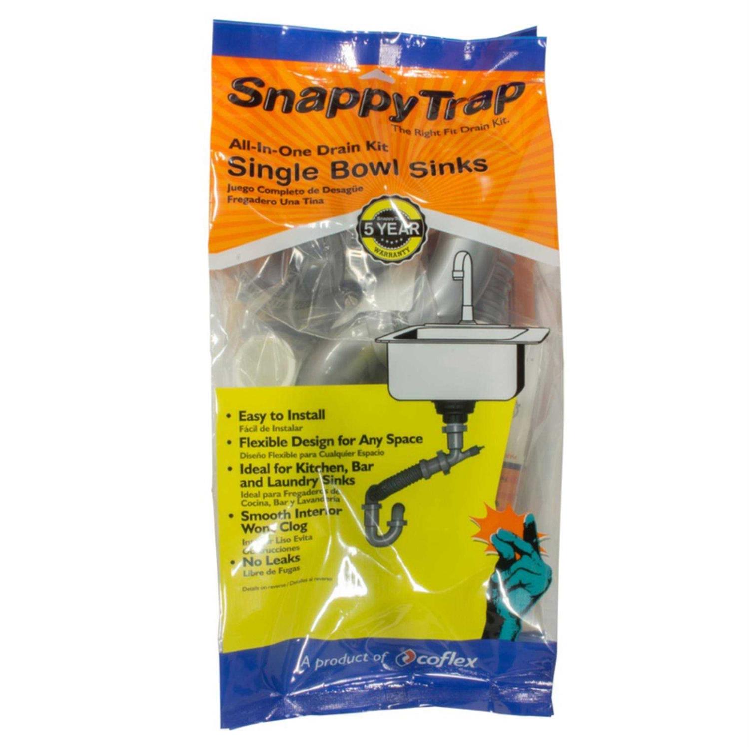 Snappy Trap Double Sink Drain Kit - Zenithce