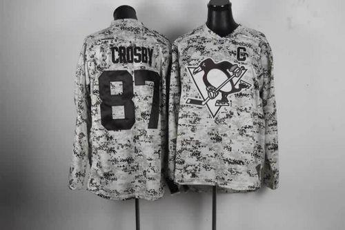 Penguins #87 Sidney Crosby Camo Stitched Jersey - Zenithce