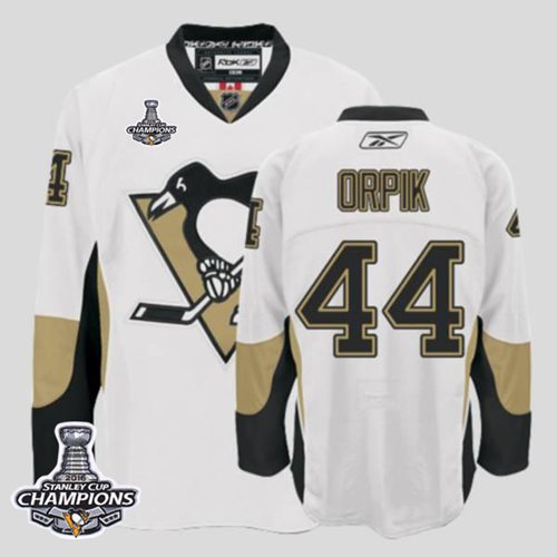 Penguins #44 Orpik White 2016 Stanley Cup Champions Stitched Jersey - Zenithce