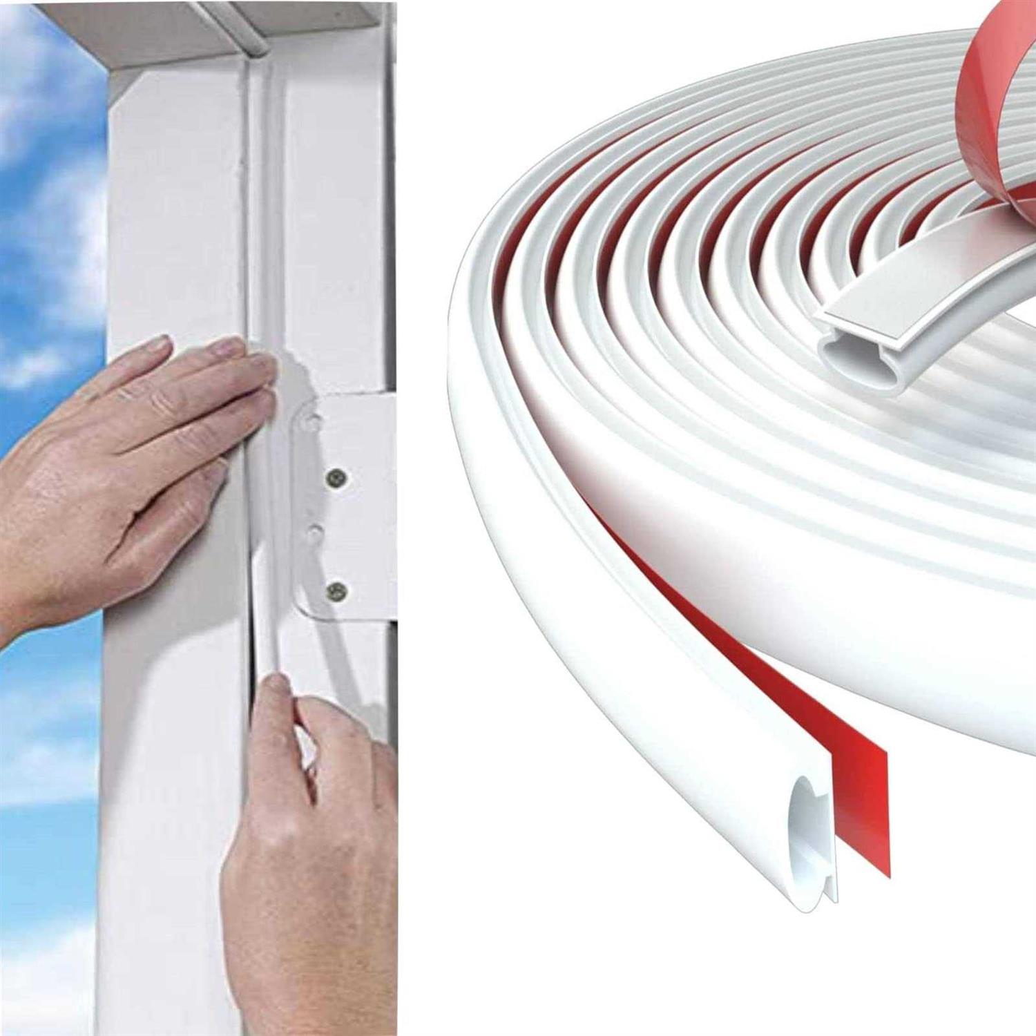 Weather Stripping Door Seal Strip for Doors and Windows Foam Insulation Tape Self Adhesive,Sound Proof,Weatherstrip,Pipe Cooling - Zenithce