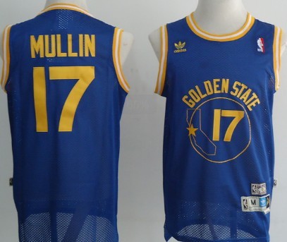 Golden State Warriors #17 Chris Mullin Blue Swingman Throwback Jersey - Zenithce