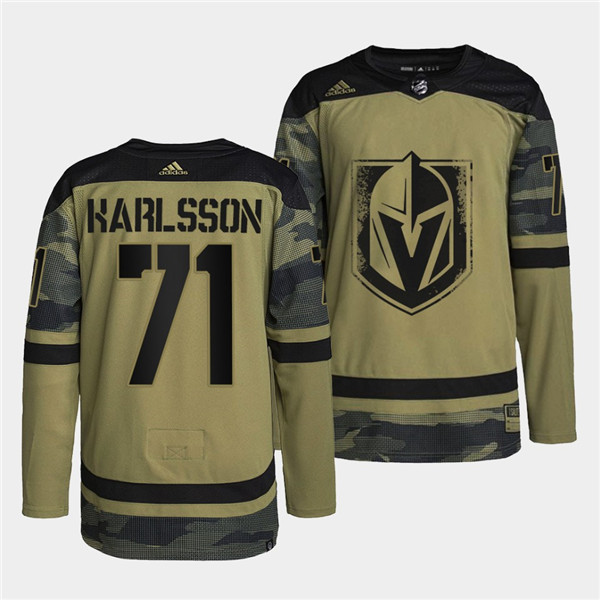 Vegas Golden Knights #71 William Karlsson 2022 Camo Military Appreciation Night Stitched Jersey - Zenithce