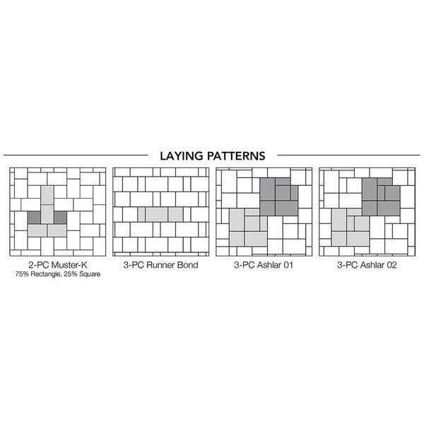 Pavestone RumbleStone Square 7 in. x 7 in. x 1.75 Concrete Paver - Zenithce