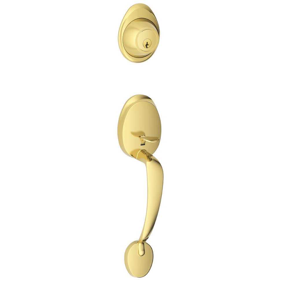 Schlage J40-SOL-COL Solstice Privacy Door Lever Set with Decorative Collins Trim - Zenithce