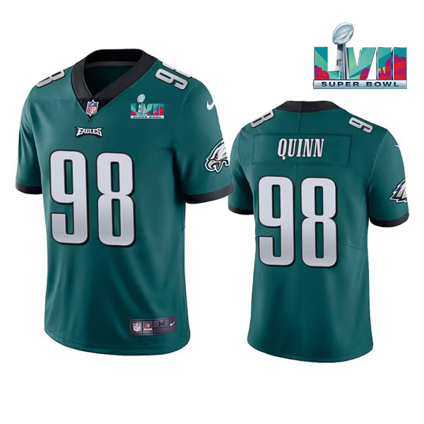 Philadelphia Eagles #98 Robert Quinn Green Super Bowl LVII Vapor Untouchable Limited Stitched Jersey - Zenithce
