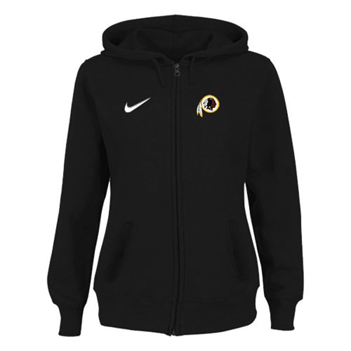Women's Washington Redskins Stadium Rally Full Zip Hoodie Black - Zenithce