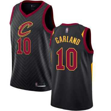 Cavaliers #10 Darius Garland Black Swingman Statement Edition Jersey - Zenithce