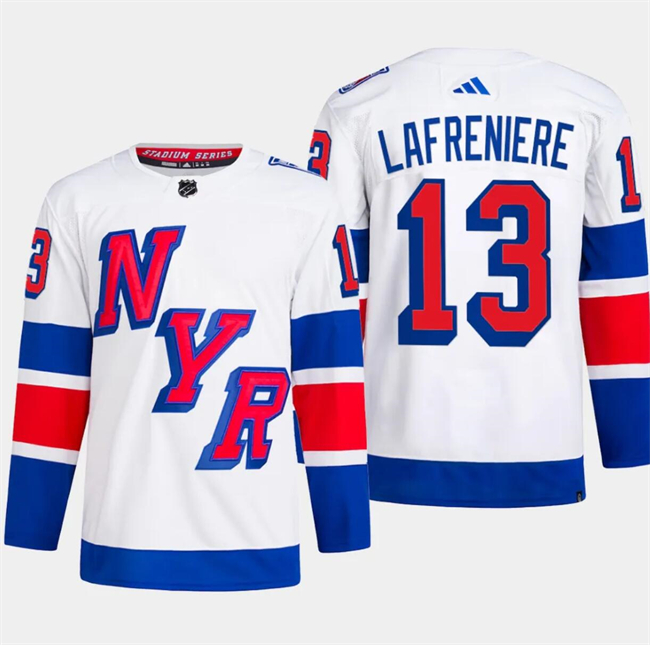New York Rangers #13 Alexis Lafreniere White 2024 Stadium Series Stitched Jersey - Zenithce