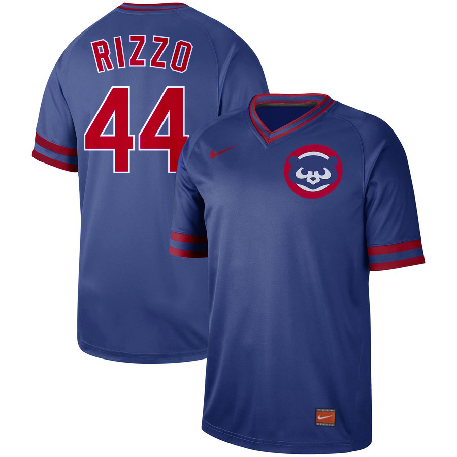Chicago Cubs #44 Anthony Rizzo Royal Cooperstown Collection Legend Stitched Jersey - Zenithce