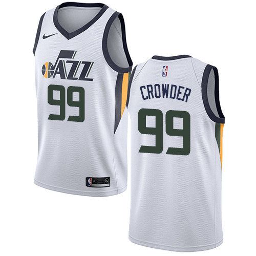 Jazz #99 Jae Crowder White Swingman Association Edition Jersey - Zenithce