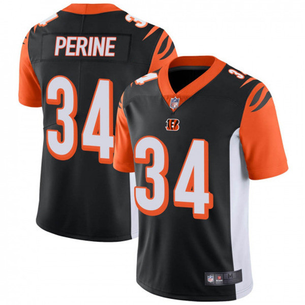 Cincinnati Bengals #34 Samaje Perine Black Vapor Untouchable Limited Stitched Jersey - Zenithce