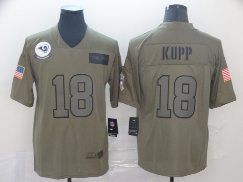 Los Angeles Rams #18 Cooper Kupp 2019 Camo Salute To Service Limited Stitched Jersey - Zenithce