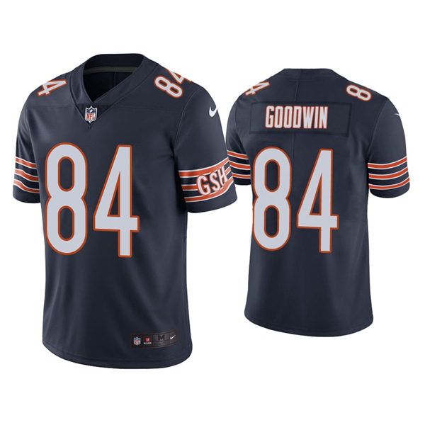 Chicago Bears #84 Marquise Goodwin Navy Stitched Football Jersey - Zenithce