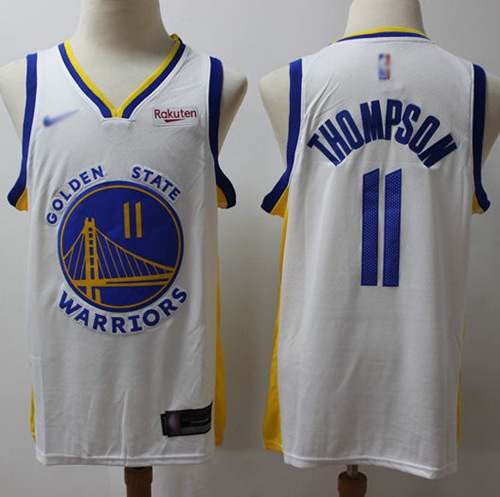 Warriors #11 Klay Thompson White Swingman Association Edition 2019-2020 Jersey - Zenithce