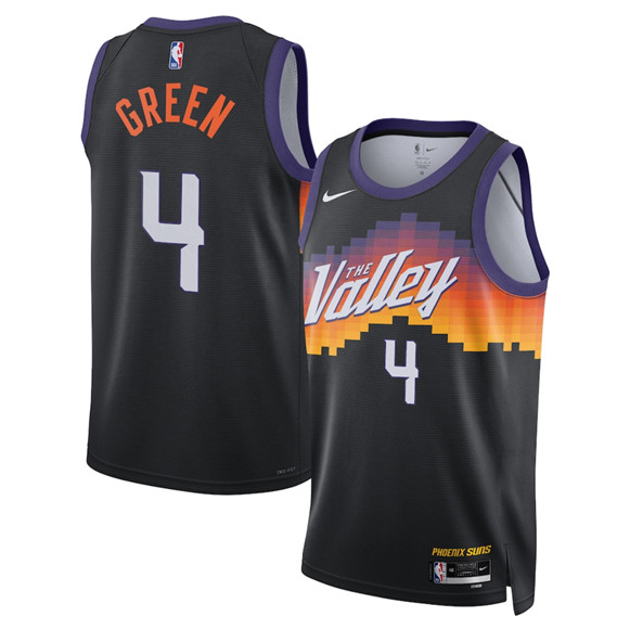 Phoenix Suns #4 Jalen Green Black 2025-26 City Edition Stitched Jersey - Zenithce