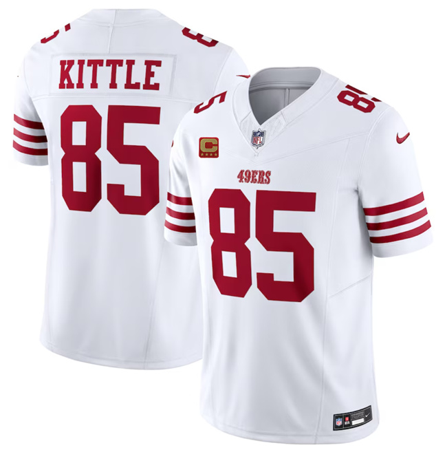 San Francisco 49ers #85 George Kittle White 2023 F.U.S.E. With 1-Star C Patch Vapor Untouchable Limited Stitched Jersey - Zenithce